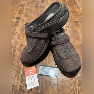 Merrell Encore Sidestep J66626 Brown Leather Slip On Mules Women's Size 8.5